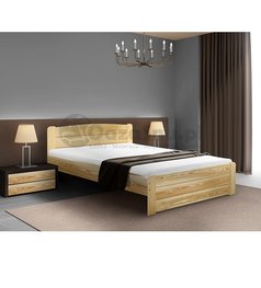 łóżko sypialniane 140x220 sosnowe półogrągły zagłówek producent prudnik