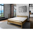 łóżko sosnowe z wysokim zagłówkiem COMO 160x200