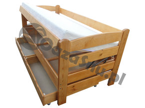 łóżko 100x200 szerokie wysokie drewniane sosnowe producent