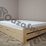 szerokie łóżko do sypialni z miejscem na przechowywanie otwierany tapczan sosnowy 100x200