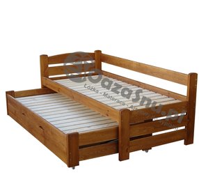 łóżko z wysuwanym dodatkowym spaniem dla dzieci 90x190 producent łóżek prudnik