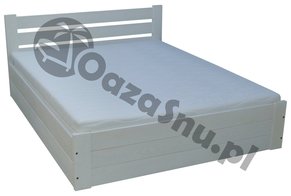 zorganizowane łóżko praktyczny pojemnik na pościel 90x200 białe