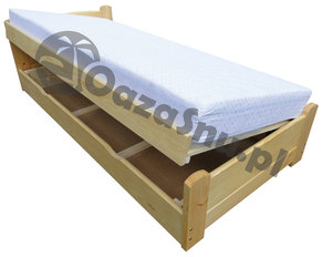 łóżko sosnowe 90x200 producent pojemnik na pościel do przechowywania solidne łóżka woj dolnośląskie śląskie opolskie Prudnik