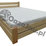 łóżko drewniane z pojemnikiem 100x210 producent łóżek sosnowych na wymiar