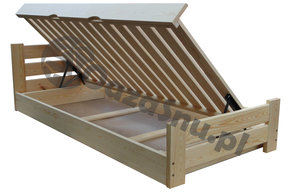 łóżko z pojemnikiem na pościel 120x220 producent łóżek na wymiar Prudnik Opole Gliwice