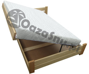 producent łóżek sosnowych z pojemnikiem 140x220 praktyczne łóżko ze schowkiem na rzeczy
