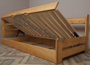 łóżko sosnowe otwierane 100x200 cm polski producent łóżek