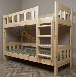 łóżko piętrowe sosnowe 90x190 ładne dla dziewczynki producent