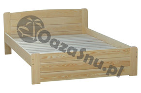 łóżko drewniane 120x210 zaokrąglony zagłówek tradycyjne łóżko producent woj opolskie