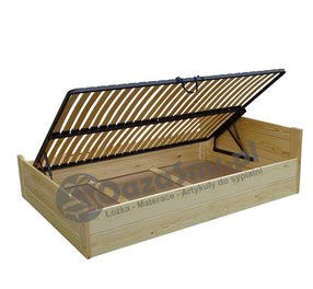 łóżko drewniane ze stelażem elastycznym producent łóżek drewnianych 140x200