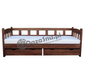 tapczan dziecięcy drewniany dla dziecka mocny barierki zabezpieczające przed spadnięciem z łóżka producent woj opolskie śląskie dolnośląskie
