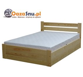 łóżko z dużym pojemnikiem 120x210 z elastycznym stelażem producent łóżek prudnik