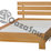 łóżko drewniane SYMFONIA do spania  poziomy zagłówek mocne trwałe producent woj opolskie