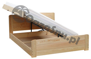 łóżko z otwieraniem od boku dłuższego do sypialni 80x200  producent solidnych łóżek woj śląskie opolskie dolnośląskie
