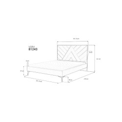 Łóżko tapicerowane MK Foam...