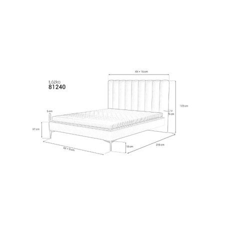 Łóżko MK Foam 81240