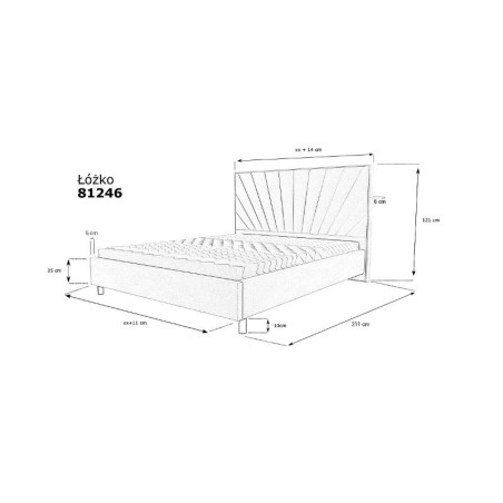 Łóżko MK Foam 81246
