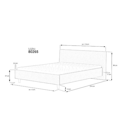 Łóżko Mk Foam 80265
