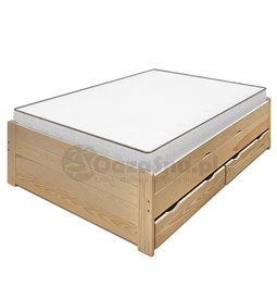 łóżko z wysokim siedziskiem pojemnik na pościel i szuflady producent łóżek