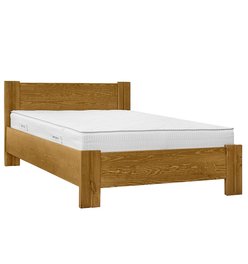 łóżko sosnowe 140x200 proste linie bez śrub nowoczesny wygląd drewno producent