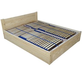 łóżko sosonowe z regulowanym zagłówkiem VENA 90x200