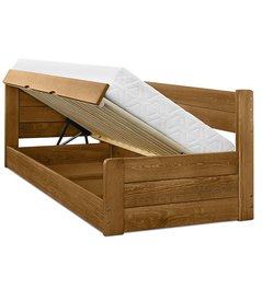łóżko drewniane z pojemnikiem na pościel schowek na rzeczy producent woj opolskie