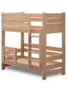 Dwuosobowe sosnowe łóżko piętrowe dla dzieci - bardzo mocne i stabilne do 100 kg (hiperbezpieczne piętrowe łóżko dla dzieci OLIMP 90x200)