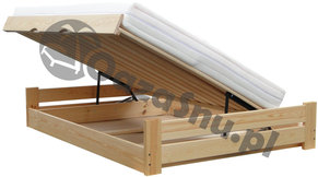 wygodne łóżko dla 1 osoby otwierana pokrywa tapczan drewniany producent Prudnik Opole Katowice Wrocław Gliwice