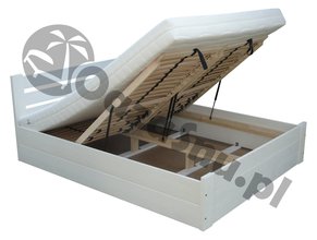 łóżko otwierane do sypialni 140x200 tapczany sosnowe producent prudnik drewniane łóżka na wymiar