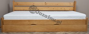 mocne łóżka drewniane z barierką zabezpieczającą ścianę pojemnik na pościel i inne rzeczy producent
