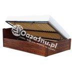 drewniane łóżko ze stelażem elastycznym ONYX 180x220
