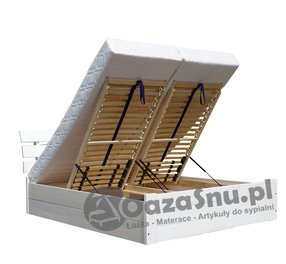 praktyczne łóżko drewniane podnoszone 180x200 sosnowe - tapczan do sypialni producent woj dolnośląskie śląskie opolskie