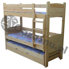 łóżko piętrowe dla trójki dzieci łóżko wysuwane na noc producent woj śląskie opolskie dolnośląskie