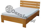 łóżko sosnowe z wysokiem zagłówkiem SYMFONIA 120x200