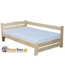 drewniane łóżko o solidnej konstrukcji VENTE 140x200