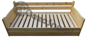 tapczan drewniany podnoszony pojemnik na przechowywanie poducent