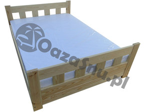 łóżko 120x200 cm na wymiar producent łóżek drewnianych z pojemnikiem na pościel