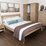 łóżko w stylu azjatyckim 140x200 wysoki zagłówek