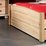 Łóżka drewniane sosnowe lite drewno wysokie nogi