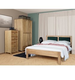 łóżko w stylu klasycznym 160x200 tapicerowany zagłówek