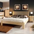 łóżko drewniane z wygiętym zagłówkiem CORTINA 180x200 mocne
