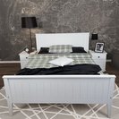 łóżko sosnowe z wysokim zagłówkiem GRANDE 90x200