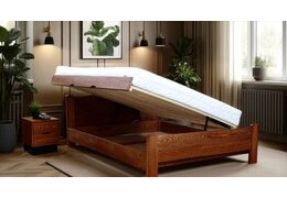 Łóżka drewniane z pojemnikiem na pościel - klasyka i funkcjonalność w jednym