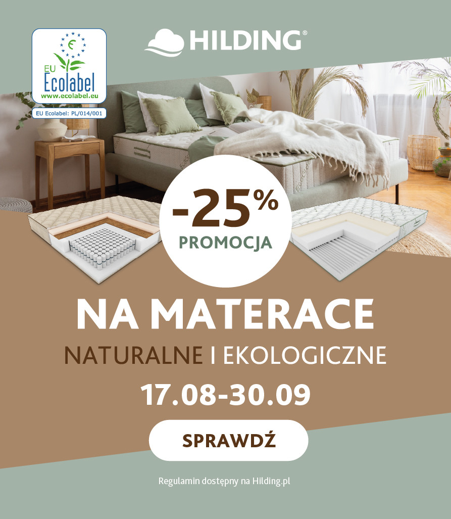 Promocja materace HILDING naturalne i eCo